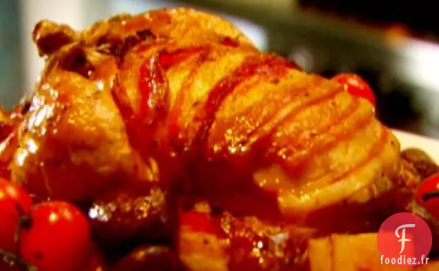 Poulet Rôti aux Champignons aux Herbes