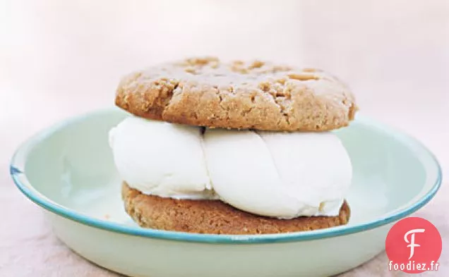 Sandwichs à la Crème Glacée aux Biscuits au Beurre d'Arachide