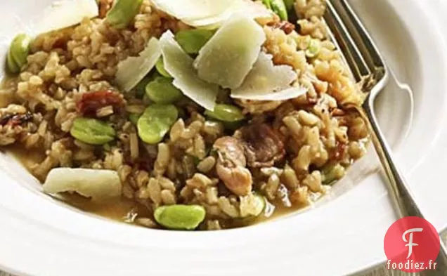 Risotto aux Fèves et au Bacon