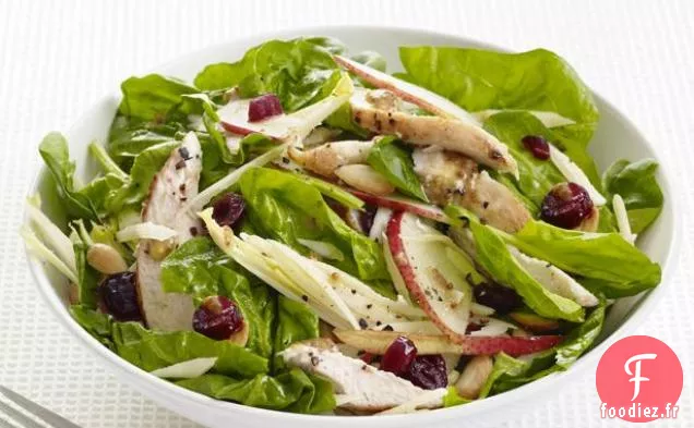 Salade d'Épinards, de Poires et de Poulet