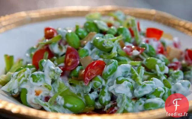 Salade d'Edamame et d'Oignons Caramélisés