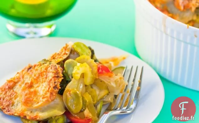 Casserole de Pommes de Terre et Légumes d'Été en couches