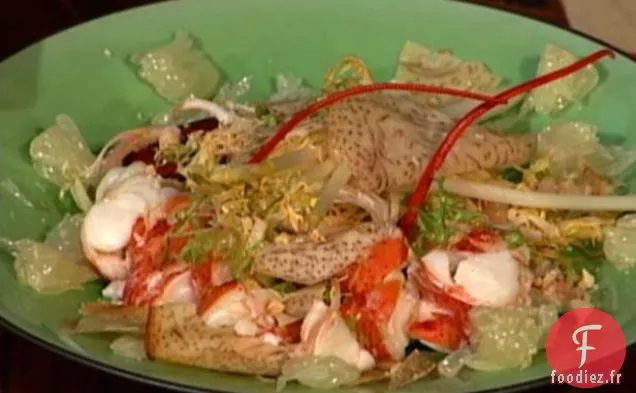 Salade de Chou de Boeuf Mariné à la Thaïlandaise avec Vinaigrette Chaude à l'Échalote