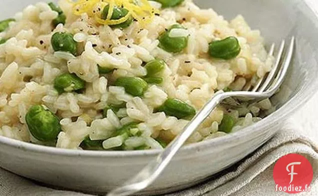Risotto aux Fèves, Pecorino et Citron