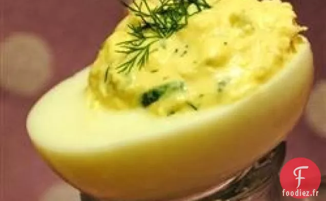 Œufs Brouillés aux Crevettes et à l'Aneth