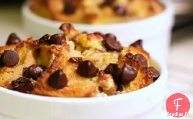 Pouding au Pain au Chocolat Et aux Bananes