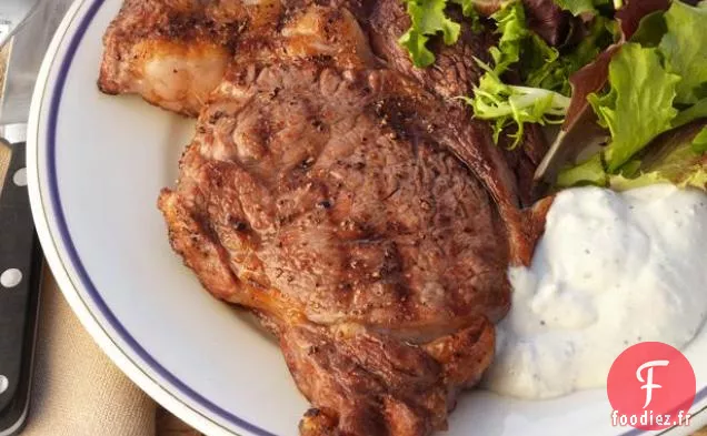 Steaks D'Entrecôte À La Sauce Stilton