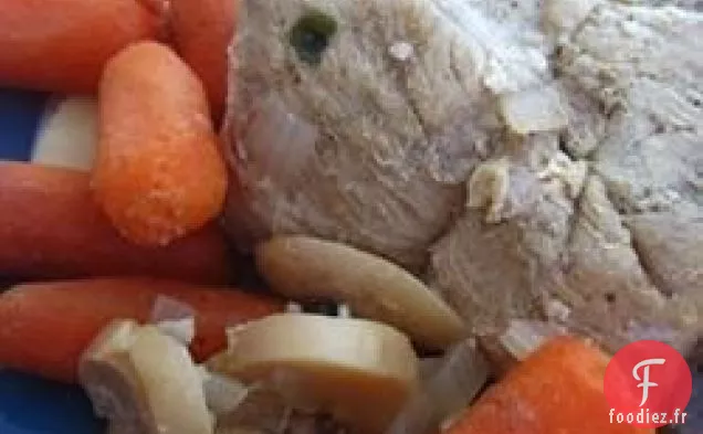 Filet de Porc à la Mijoteuse avec Bière et Légumes