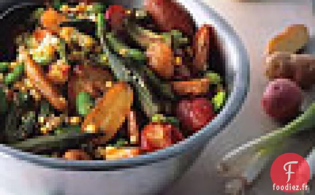Salade De Pommes De Terre Rôties Et Gombo