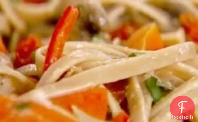 Sauté de linguine au poivron