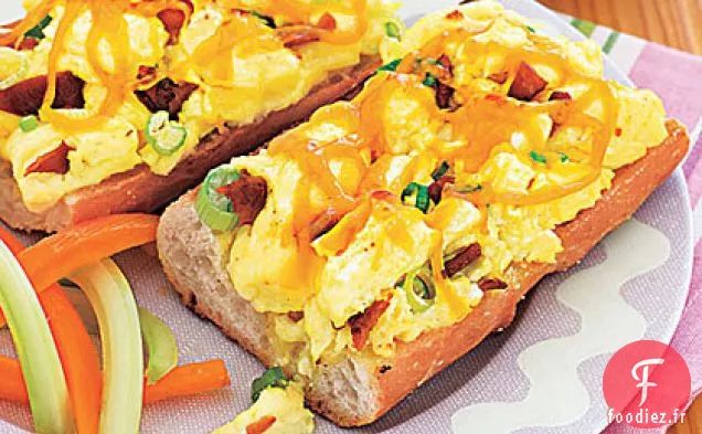 Fond d'Œufs Brouillés et de Fromage