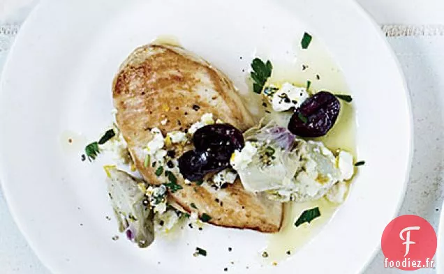 Poitrines de Poulet à la Sauce Artichaut-Olive