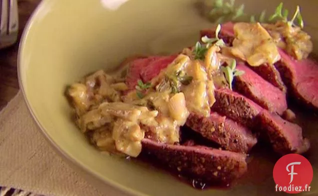 Petit Filet au Gorgonzola et Sauce aux Cèpes