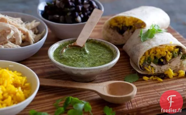 Burritos de Poulet Faciles avec Mojo