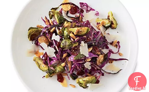 Choux de Bruxelles Rôtis au Chou et aux Pignons de Pin