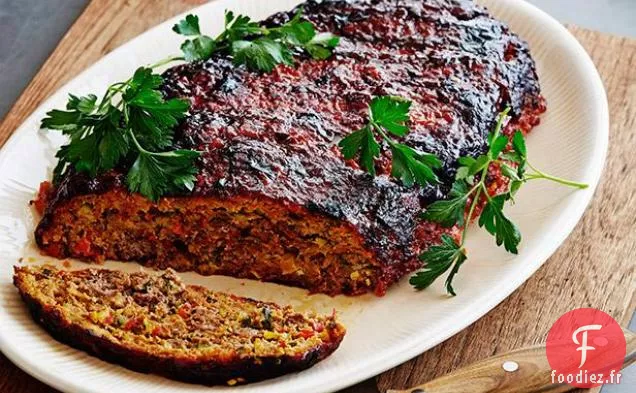 Pain de Viande de Légumes Rôtis avec Glaçage Balsamique