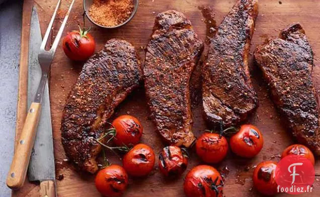 Bande De Steak Au Sel Épicé