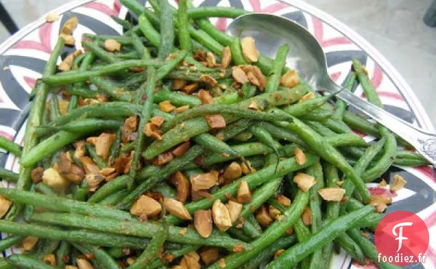 Haricots Verts Sautés Aux Amandes Grillées