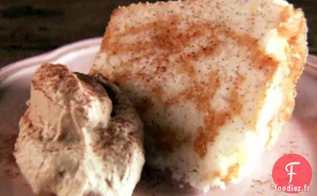 Gâteau aux Anges avec Crème Mascarpone Expresso