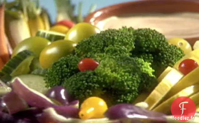 Panier de Légumes avec Trempette Ranch Fumée