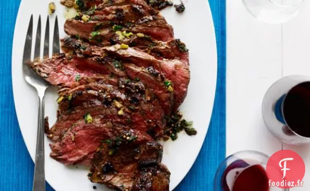 Gigot d'Agneau Frotté aux Olives et aux Épices
