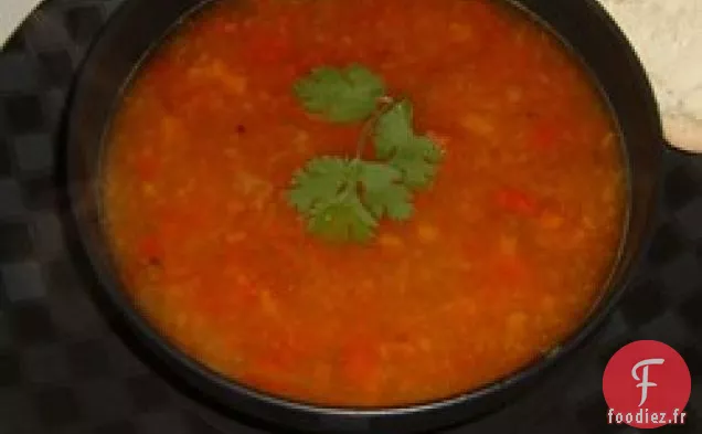 Soupe au Poivre Rôti Arc-En-Ciel