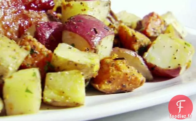 Pommes de Terre Rôties Mélangées au Beurre aux Herbes