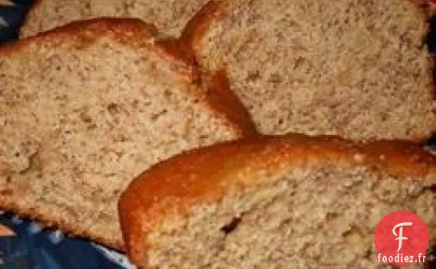 Pain aux Bananes Allégé Au Beurre d'Arachide