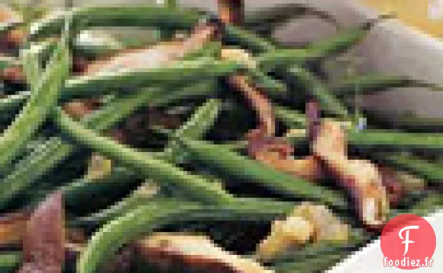 Haricots Verts aux champignons Shiitake