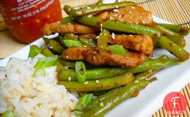 Porc du Sichuan et Haricots Verts