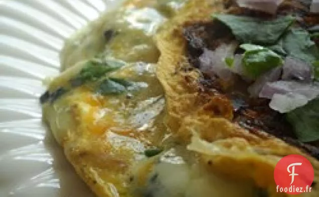 Omelette aux Champignons Bleus