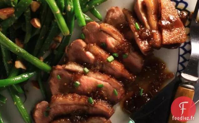 Magret de Canard Poêlé à la Sauce aux Figues