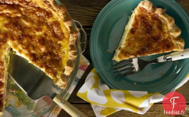 Quiche au Jambon, Poireau et Gruyère