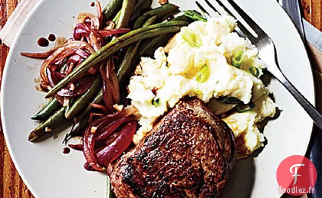 Steaks de Filet de Bœuf et Haricots Verts Balsamiques