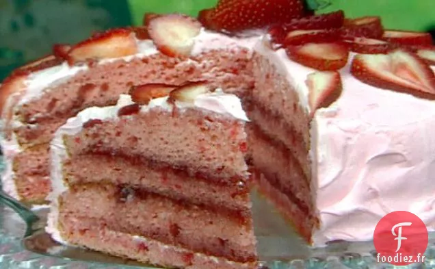 Gâteau à la Crème aux Fraises