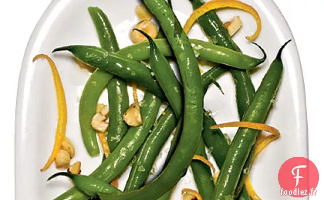 Haricots Verts à l'Orange et aux Noisettes