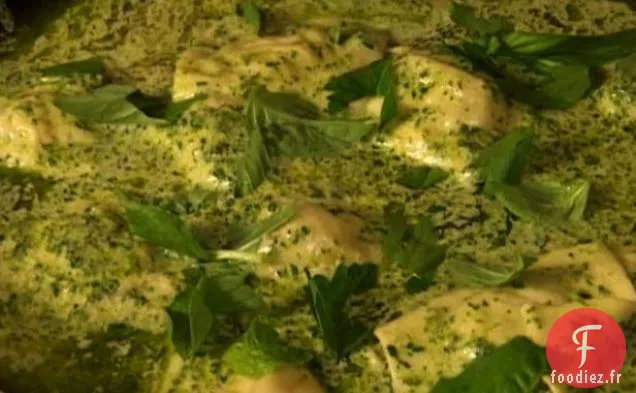 Raviolis aux Épinards et Trois Fromages avec Sauce au Sucre