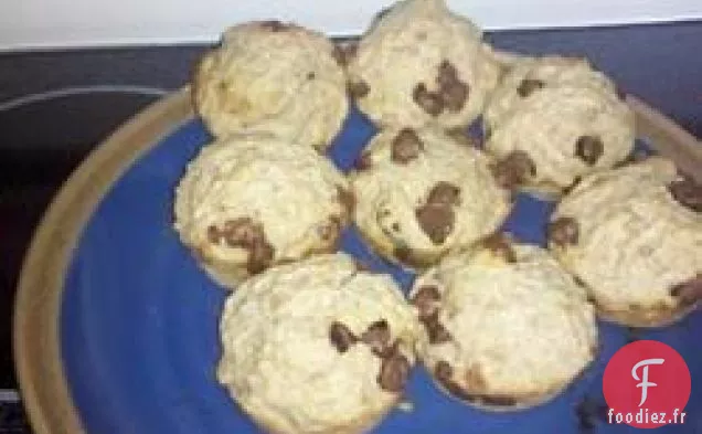 Muffins au Levain aux Pépites de Chocolat