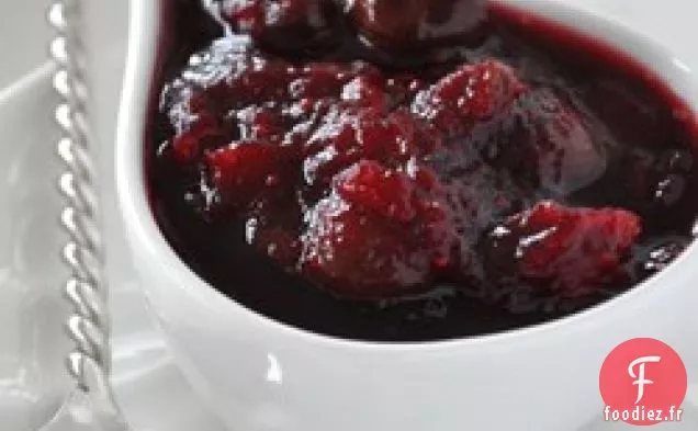Sauce aux Cerises Séchées et aux Canneberges