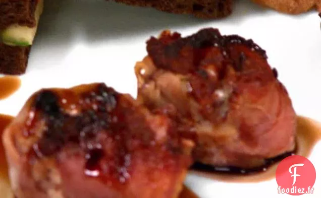 Figues Enveloppées de Prosciutto Grillées Farcies au Gorgonzola Dolce