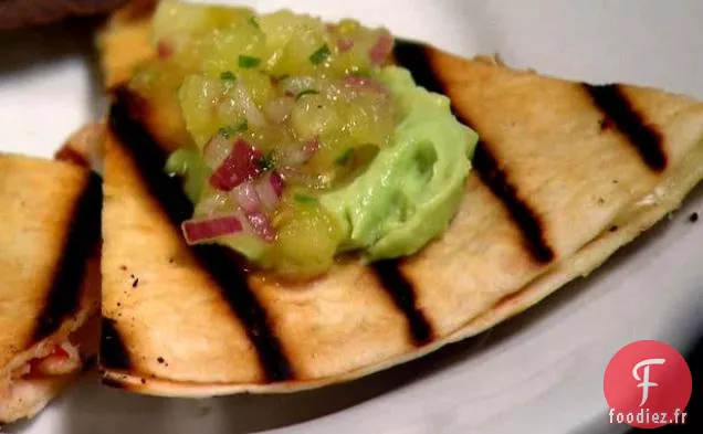 Quesadillas à l'Ail Grillé au Homard et au fromage Brie 2