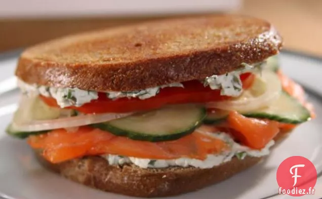 Sandwich au Bagel Pressé