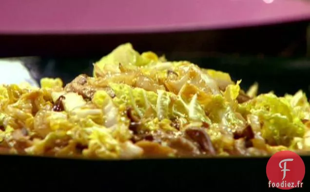 Salade de Chou Shiitake Chaude
