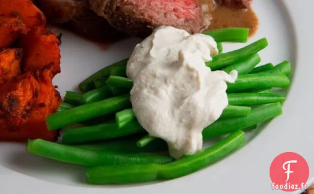 Haricots Verts Au Tahini Et Vinaigrette Au Yogourt