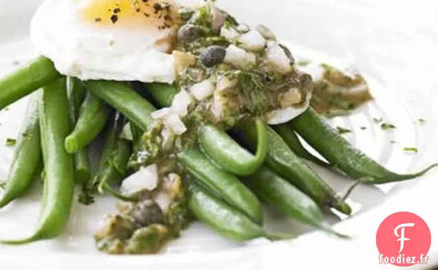 Œuf Poché Aux Haricots Verts Sauce Ravigote