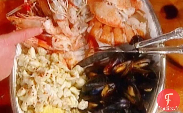 Apéritif de fruits de mer dans le style de Venise: Misto di Mare alla Veneziana