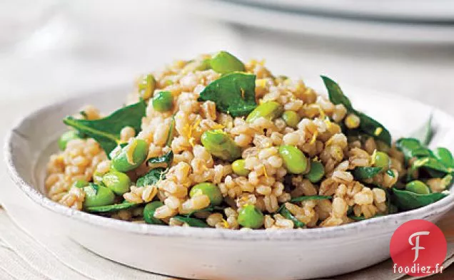 Orge Perlé aux Petits Pois et à l'Edamame