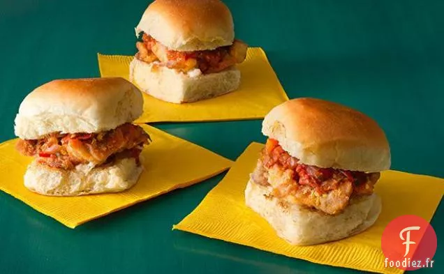 Sliders de Poulet au Chutney de tomates