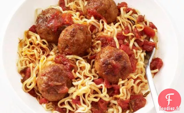 Ramen aux Boulettes de Viande de Porc