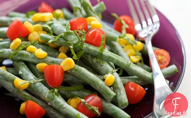 Salade De Haricots Verts Avec Vinaigrette Au Fromage De Chèvre